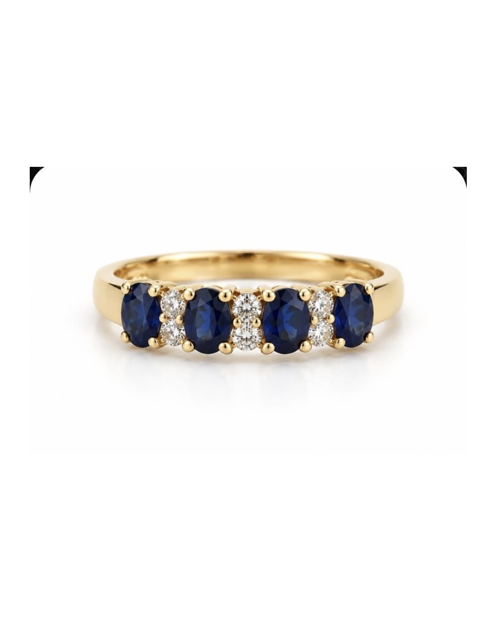 Sapphire & Diamond Ring