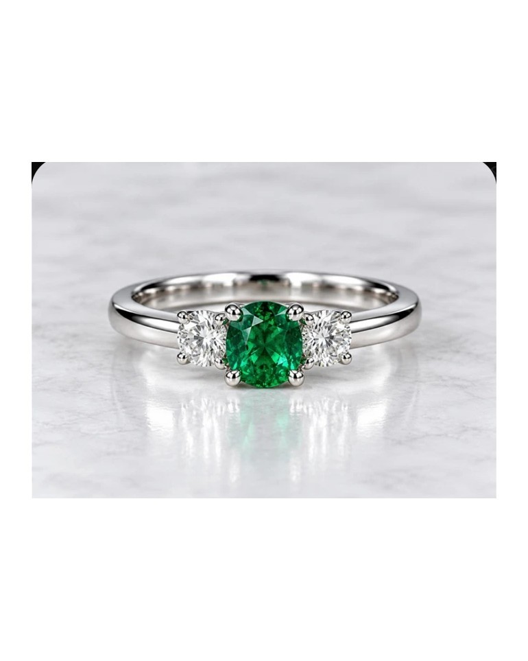 Emerald & Diamond Ring
