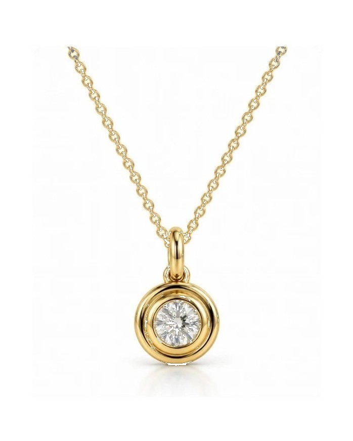 Diamond Bezel Pendant