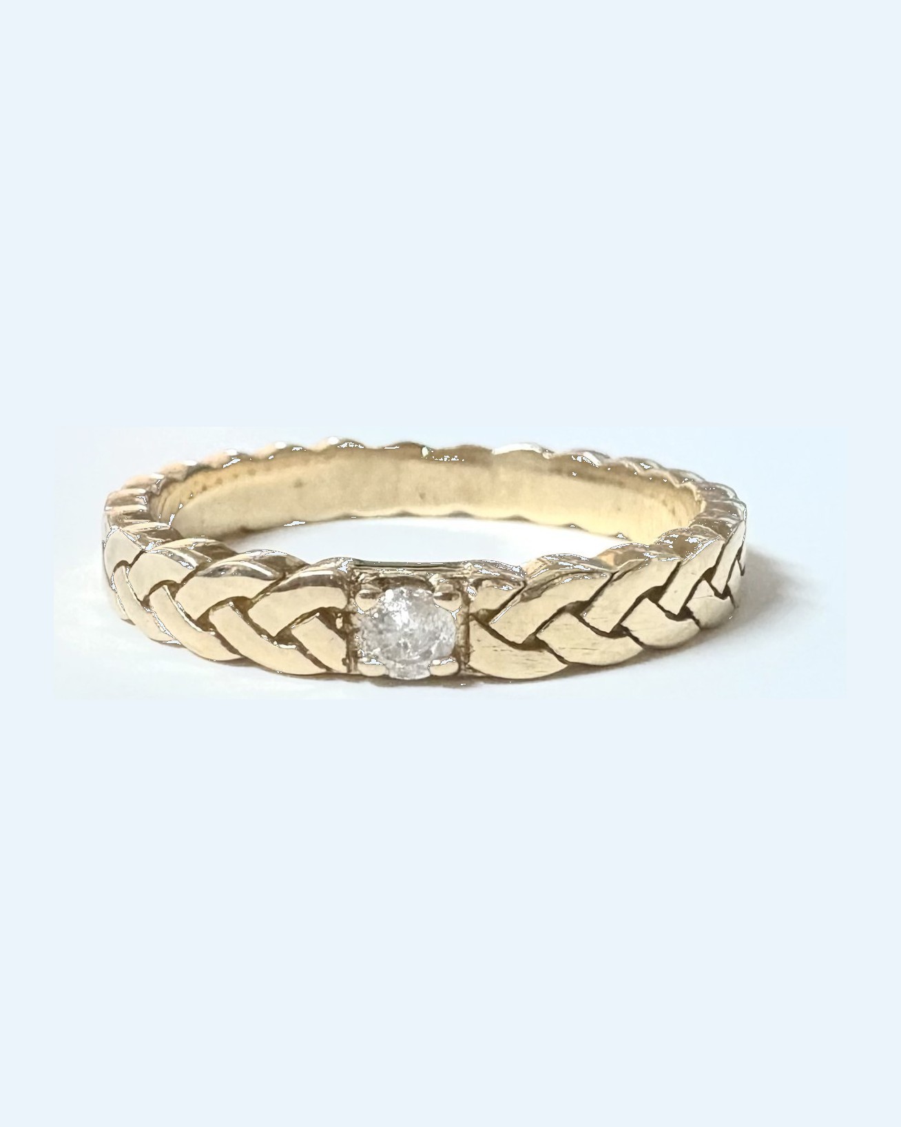 Celtic diamond ring