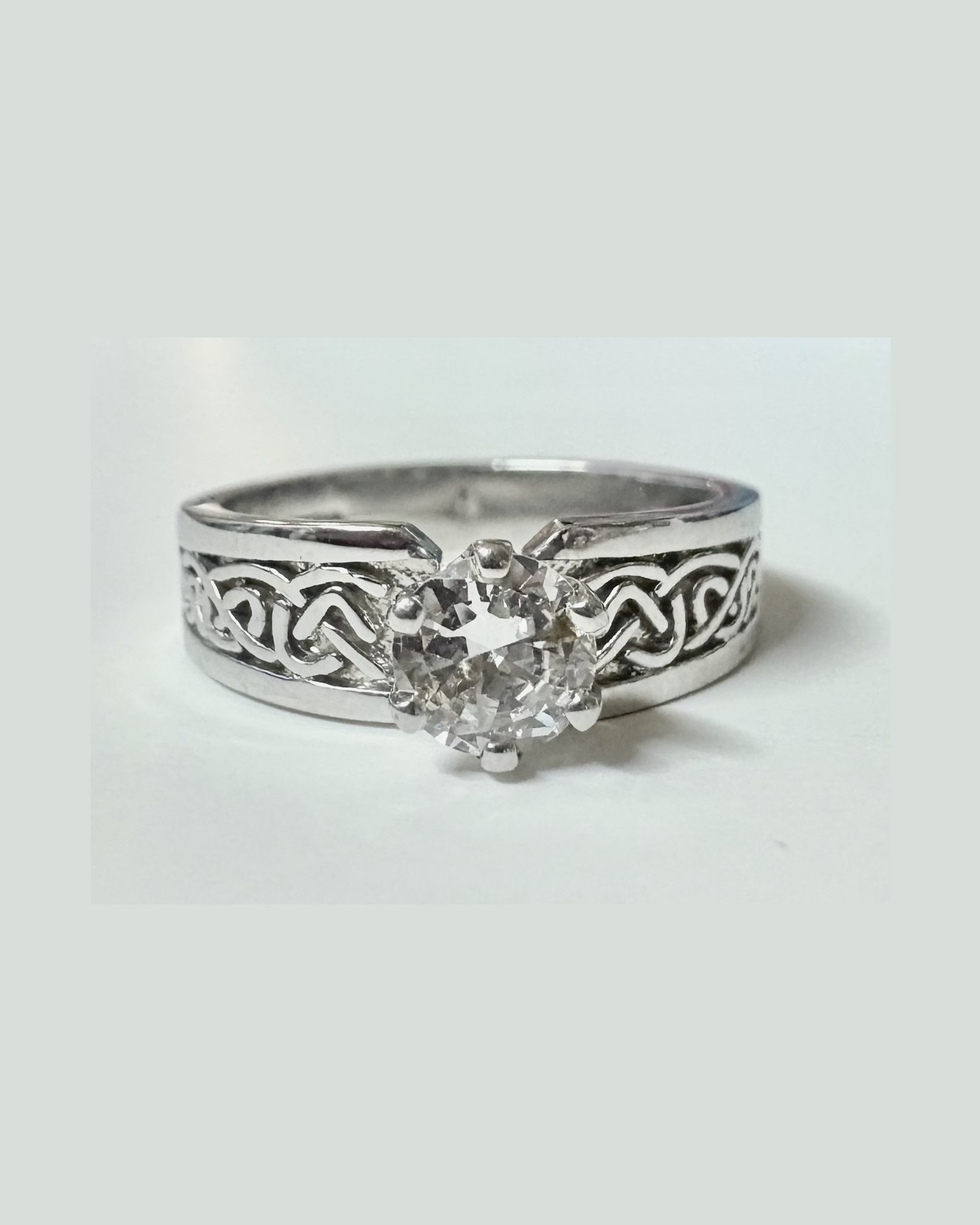 Celtic diamond ring
