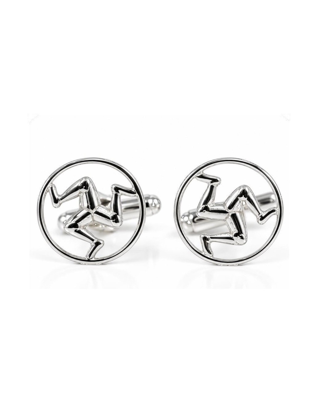 Silver 3 Legs Cufflinks