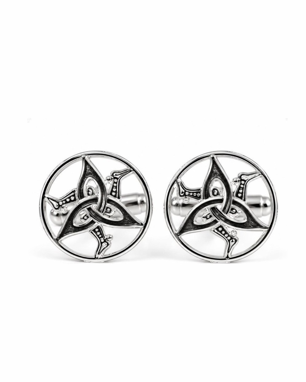 Silver 3 Legs Cufflinks
