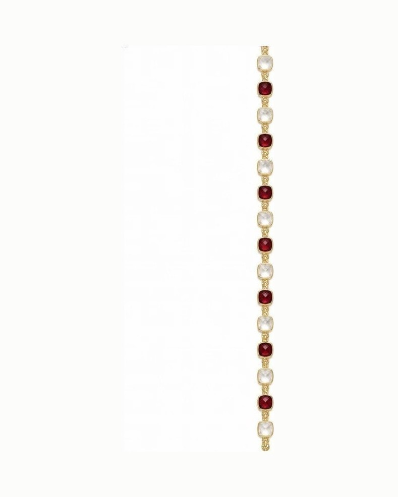 Garnet & Rose Quartz Bracelet
