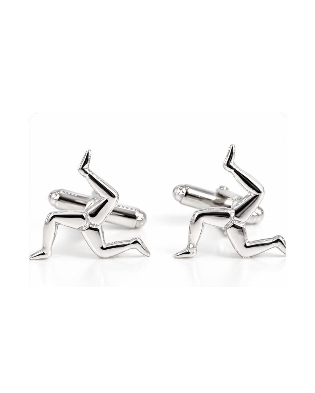 Silver 3 Legs Cufflinks