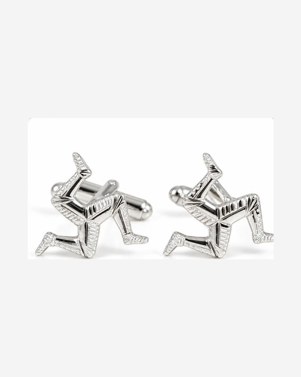 Silver 3 Legs Cufflinks