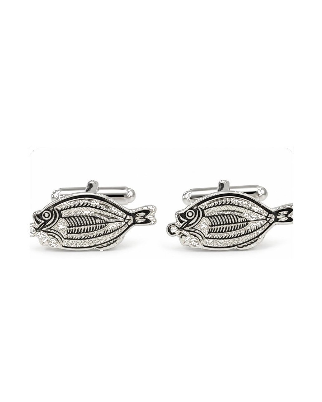 Silver Kipper Cufflinks