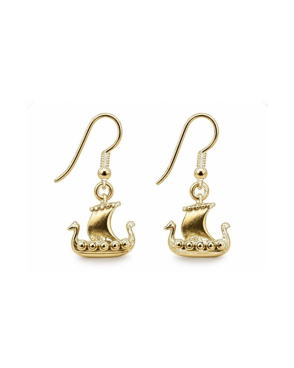 Viking boat earrings - earring 718h
