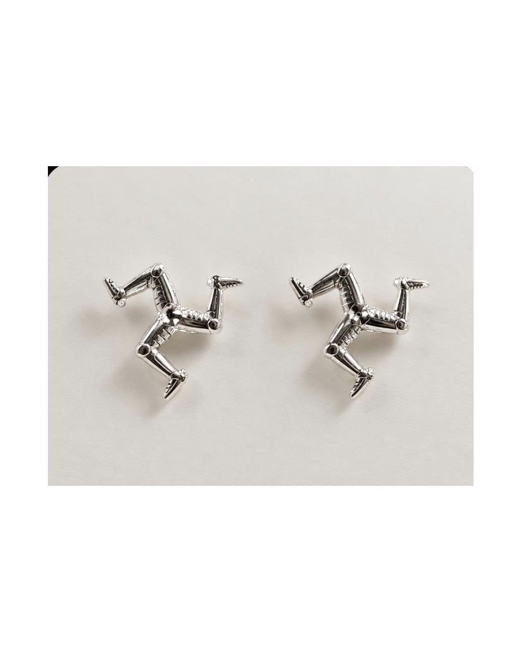 Small Three legs stud earrings - earring 759