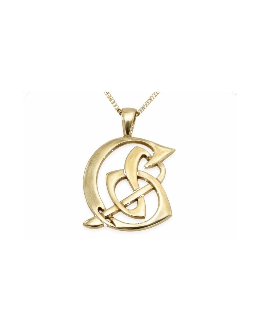Open work celtic pendant