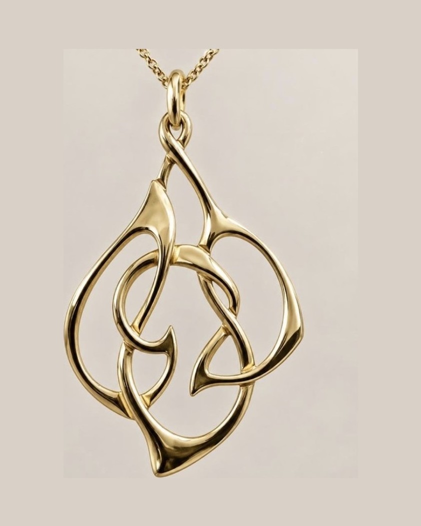 Open work Archibald Knox style pendant