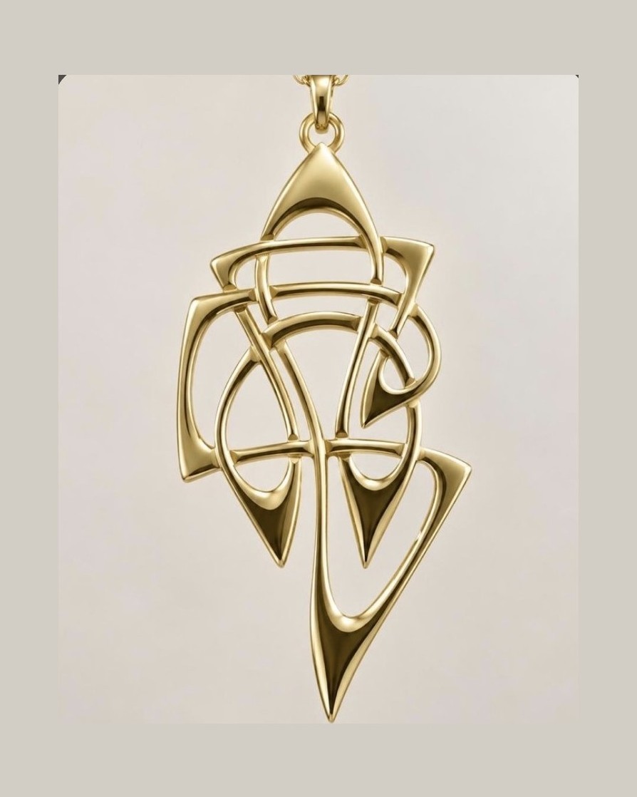Open work Celtic pendant