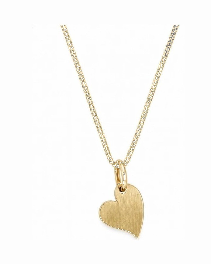 9ct Yellow Gold Heart Pendant & Chain