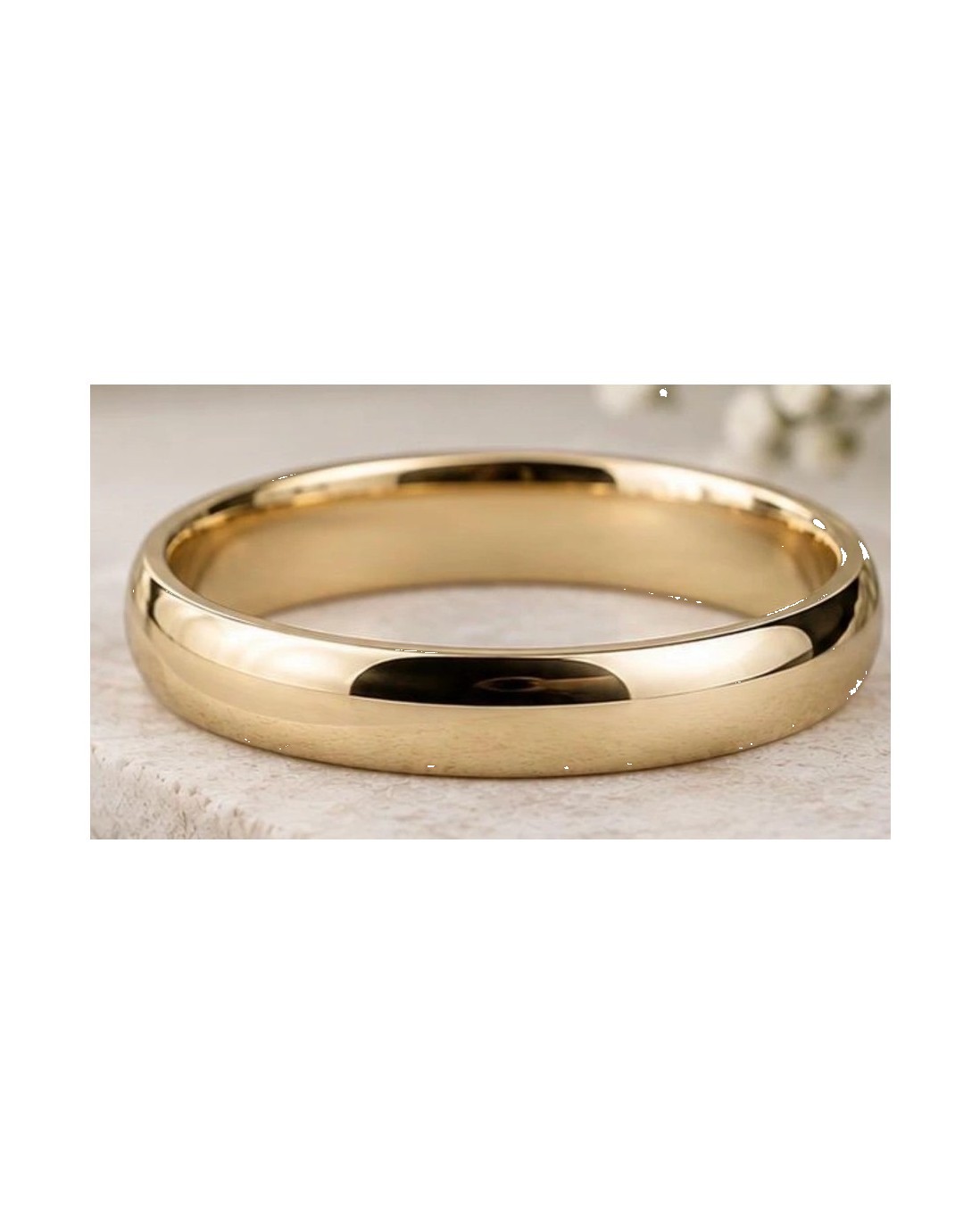 Men's Wedding Band - D Shape