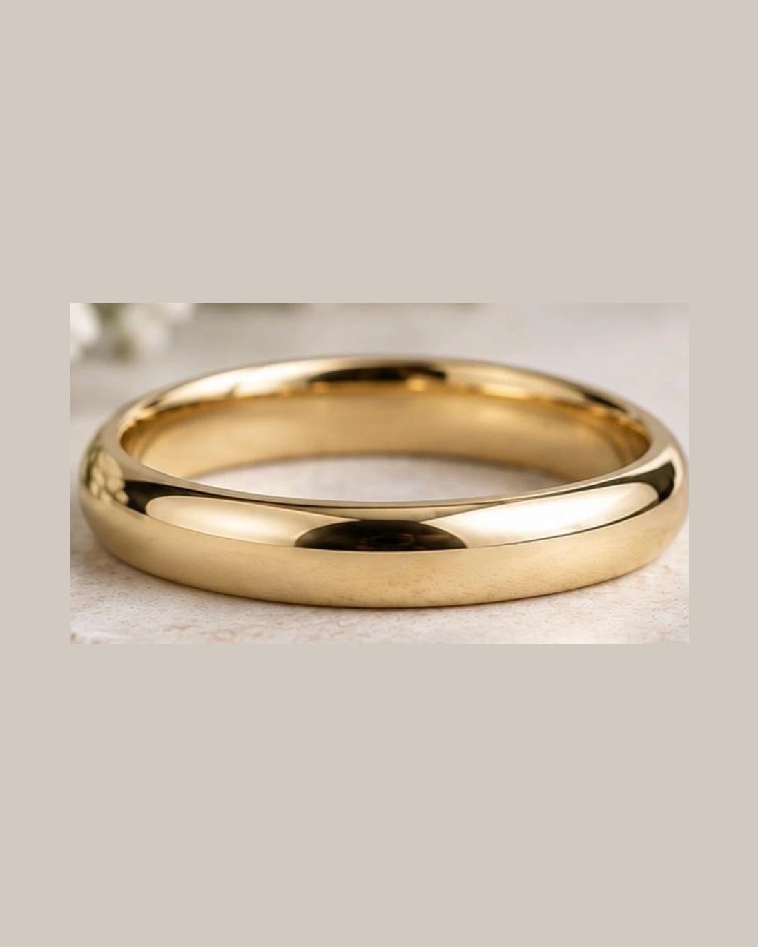 Men's Wedding Band - Oval